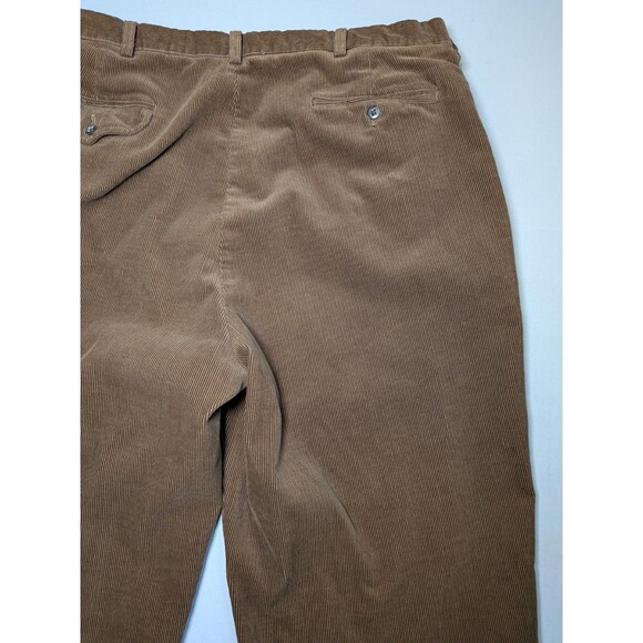 Vtg Polo Ralph Lauren Pants Mens 38x29 -Hemmed- Dark Brown Corduroy Trousers 90s - Picture 7 of 16